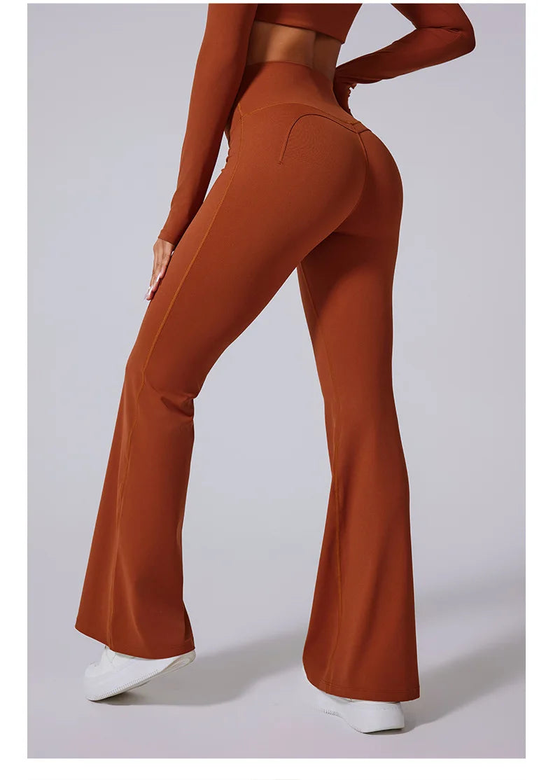 Women’s High Waist Flared Leggings