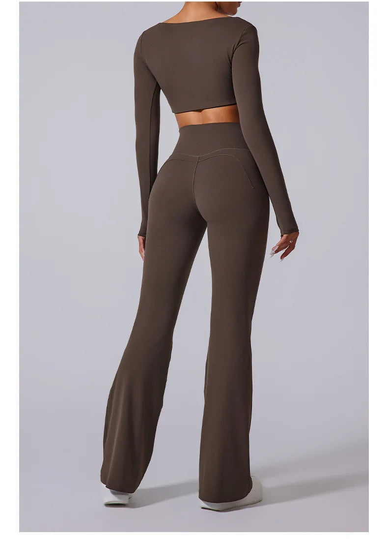 Women’s High Waist Flared Leggings