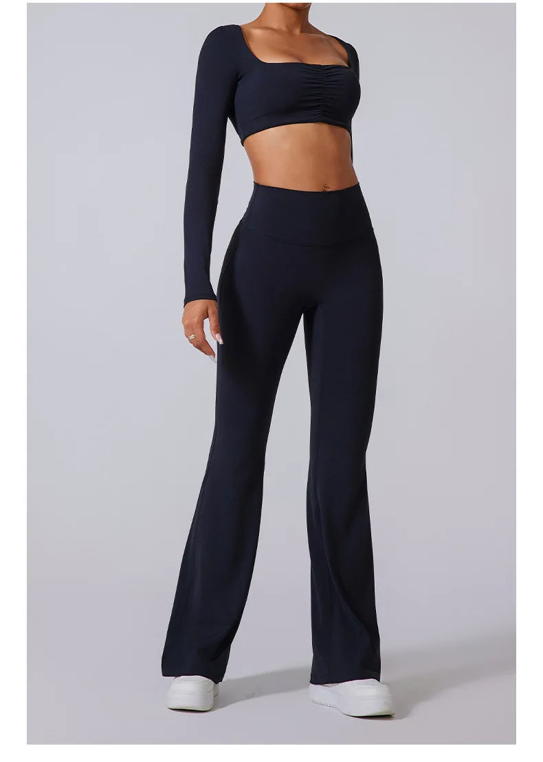 Women’s High Waist Flared Leggings