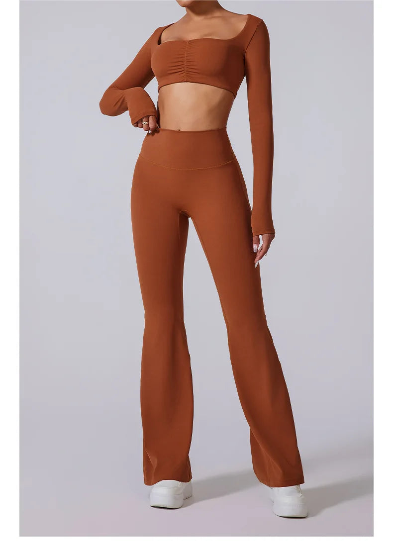Women’s High Waist Flared Leggings