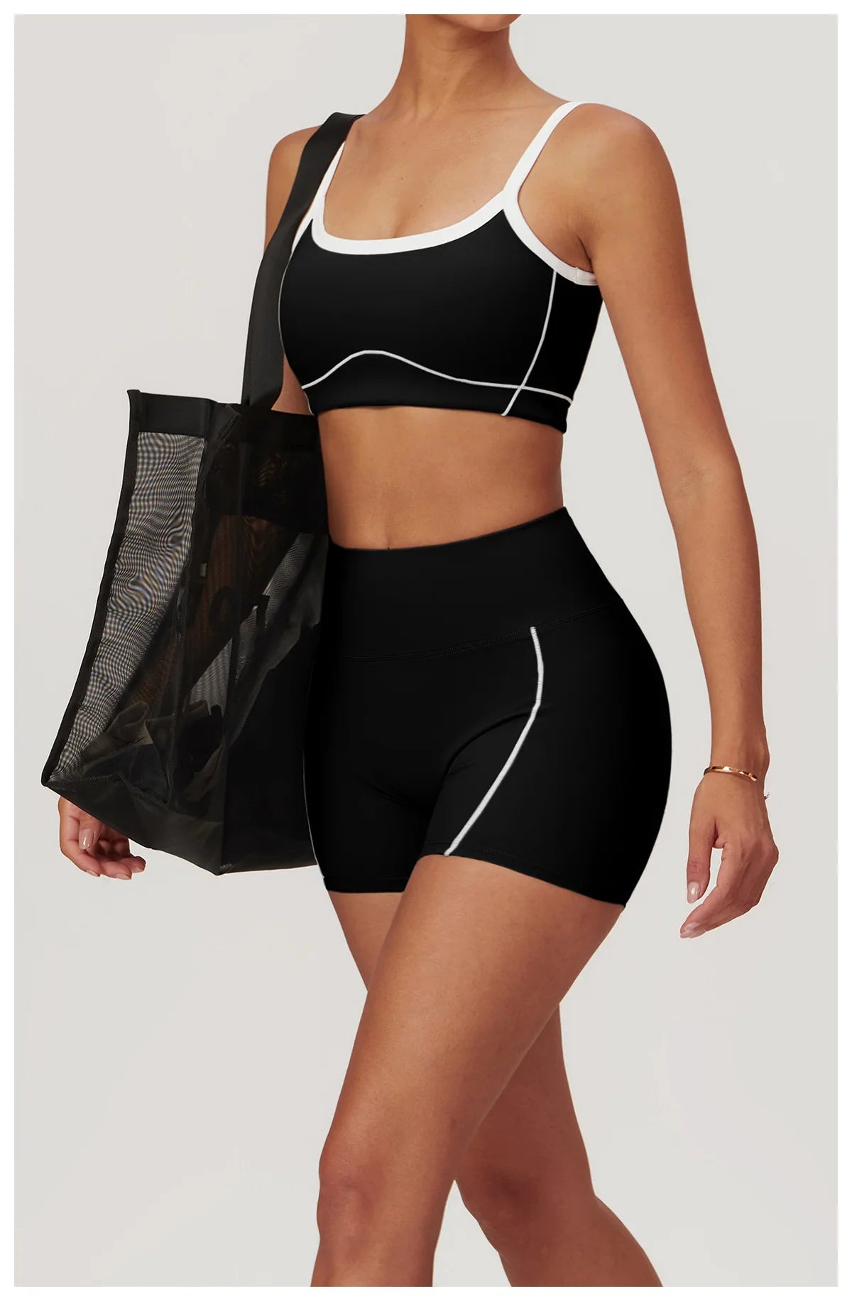 Women’s Yoga Set – Sports Bra, Leggings, Flare Pants & Shorts