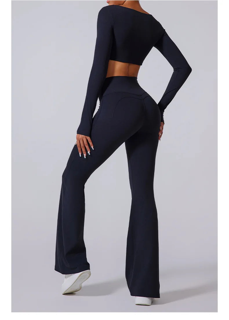 Women’s High Waist Flared Leggings
