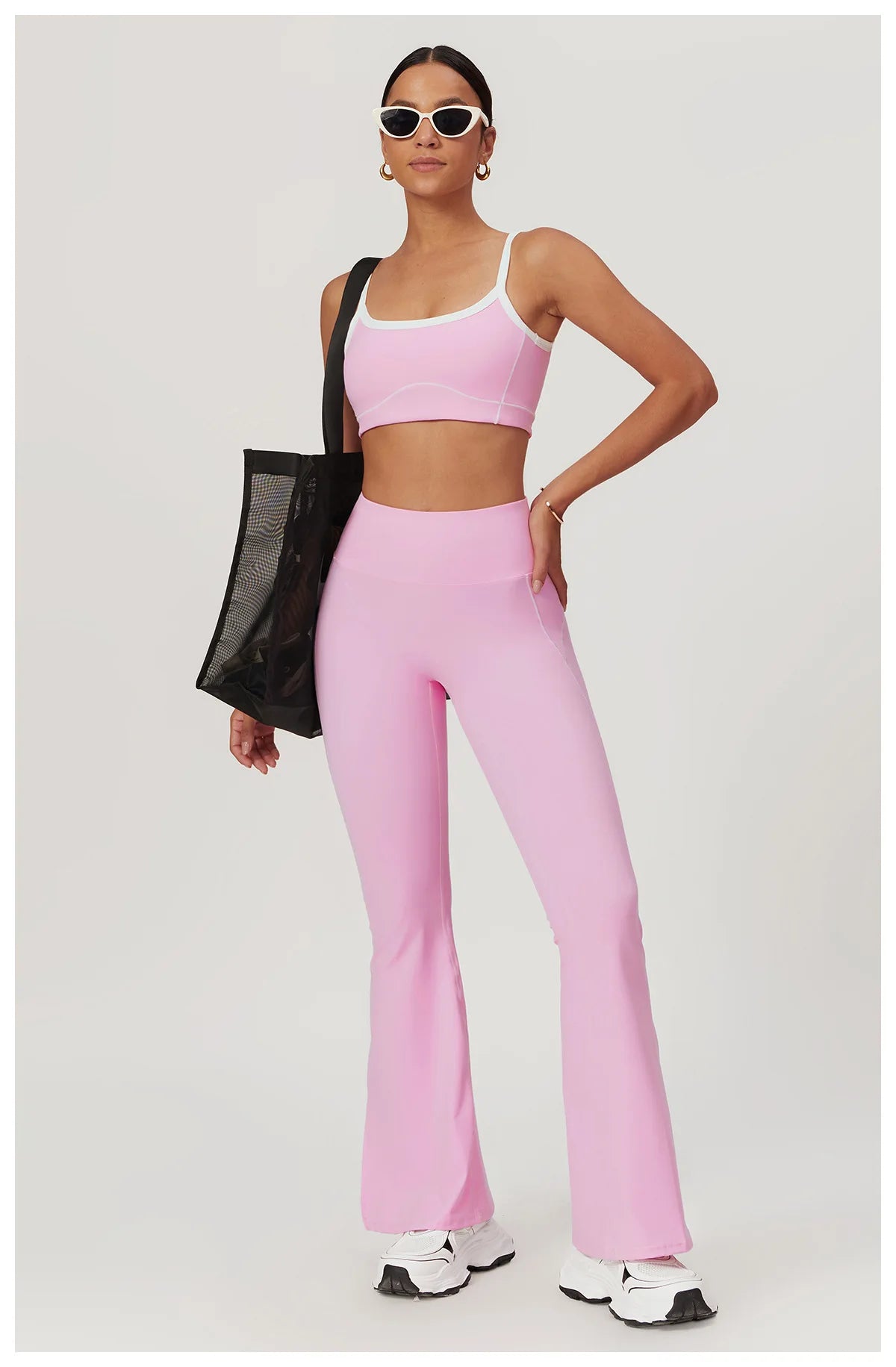 Women’s Yoga Set – Sports Bra, Leggings, Flare Pants & Shorts
