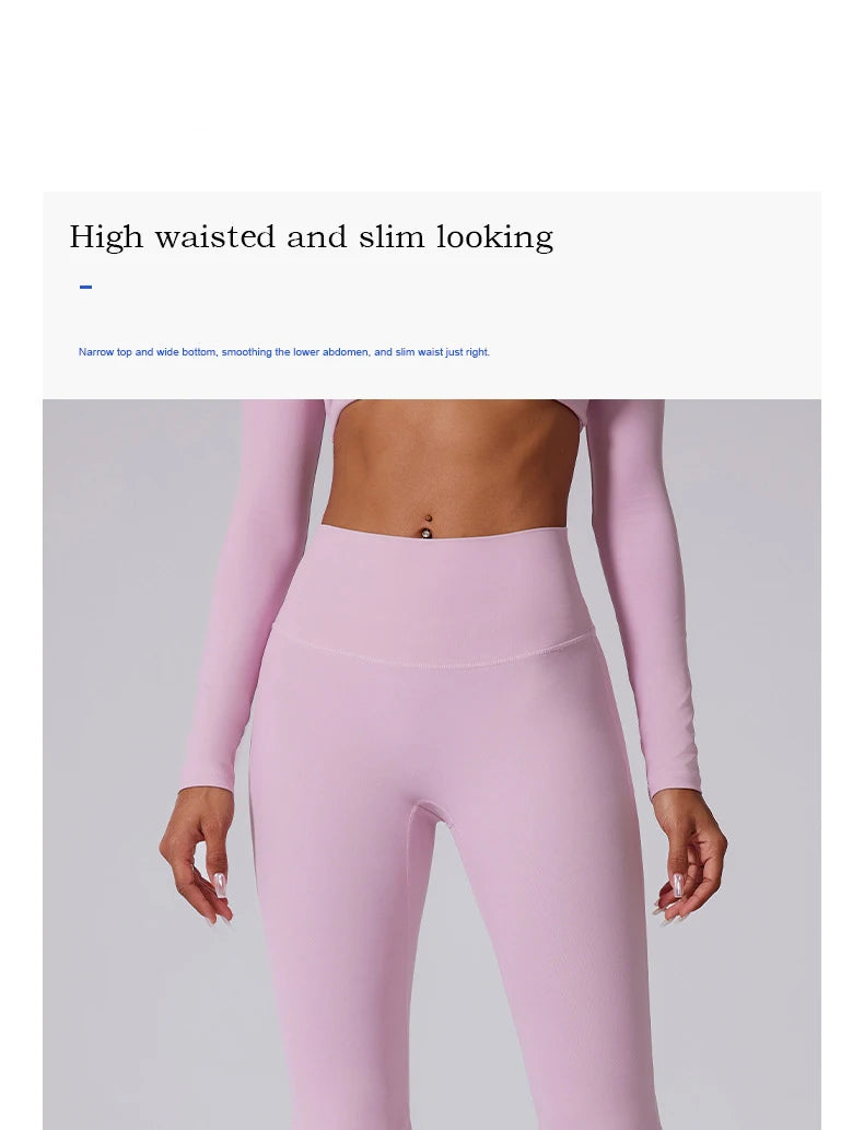 Women’s High Waist Flared Leggings