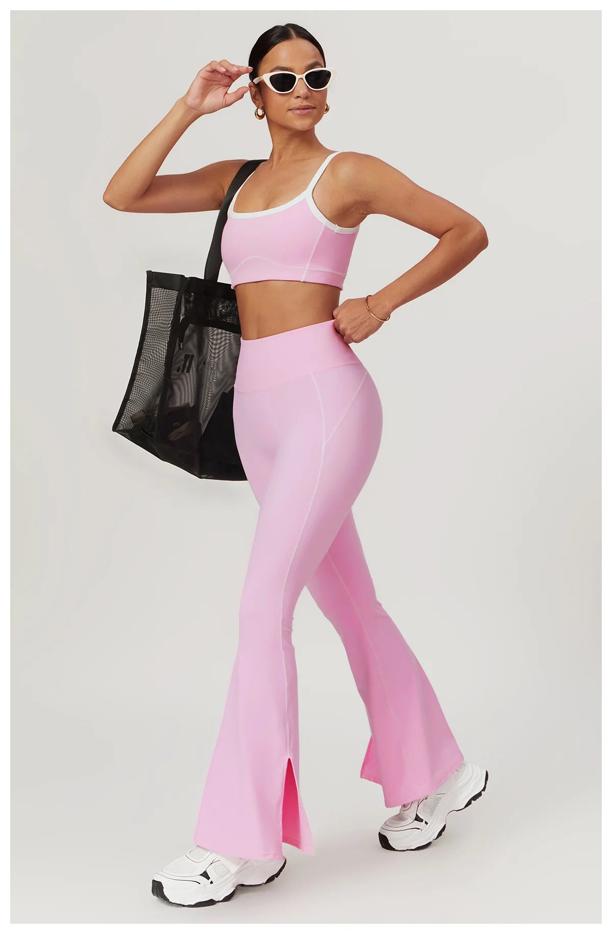 Women’s Yoga Set – Sports Bra, Leggings, Flare Pants & Shorts