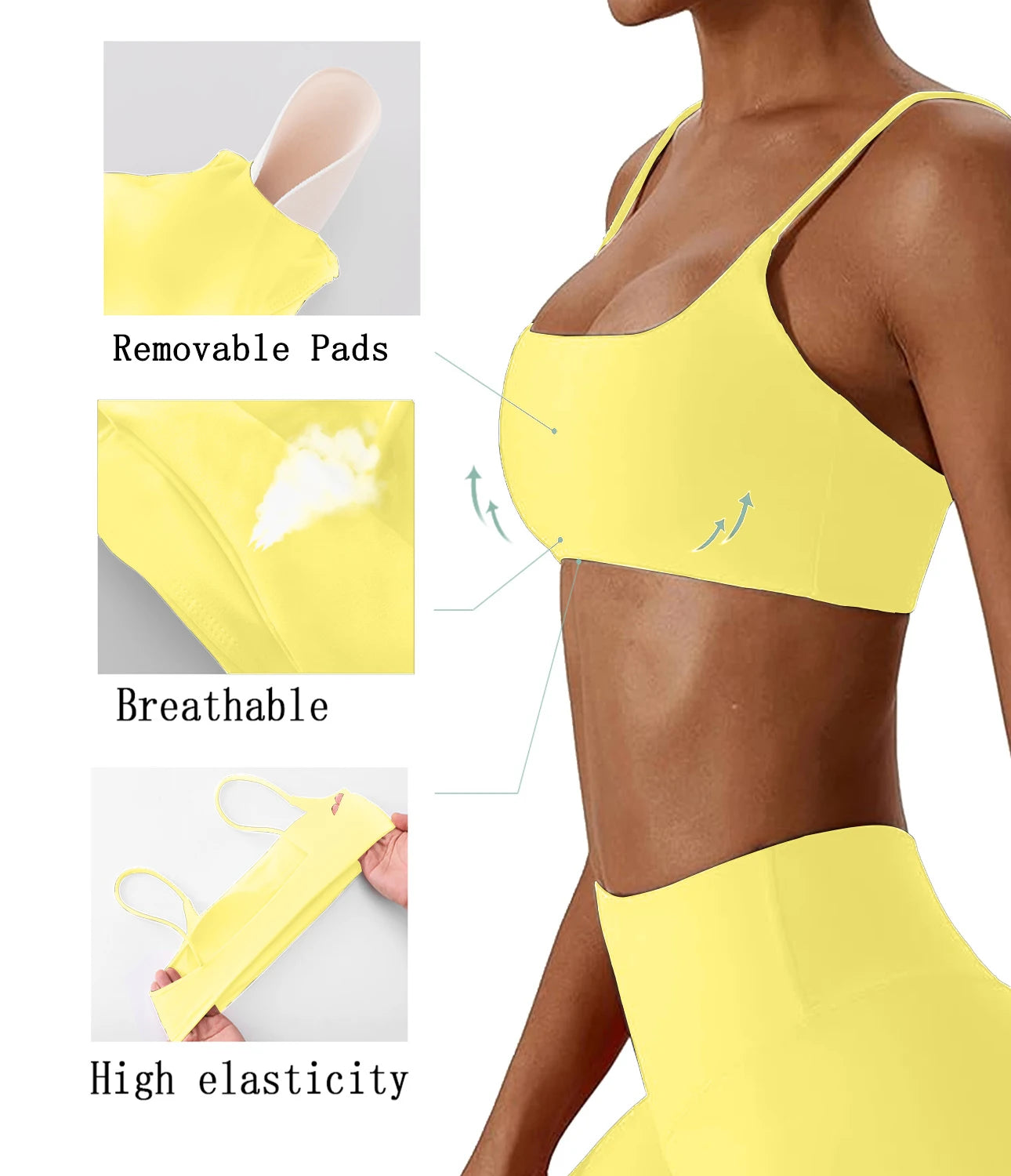 Sports Bra Fitness Top - Breathable