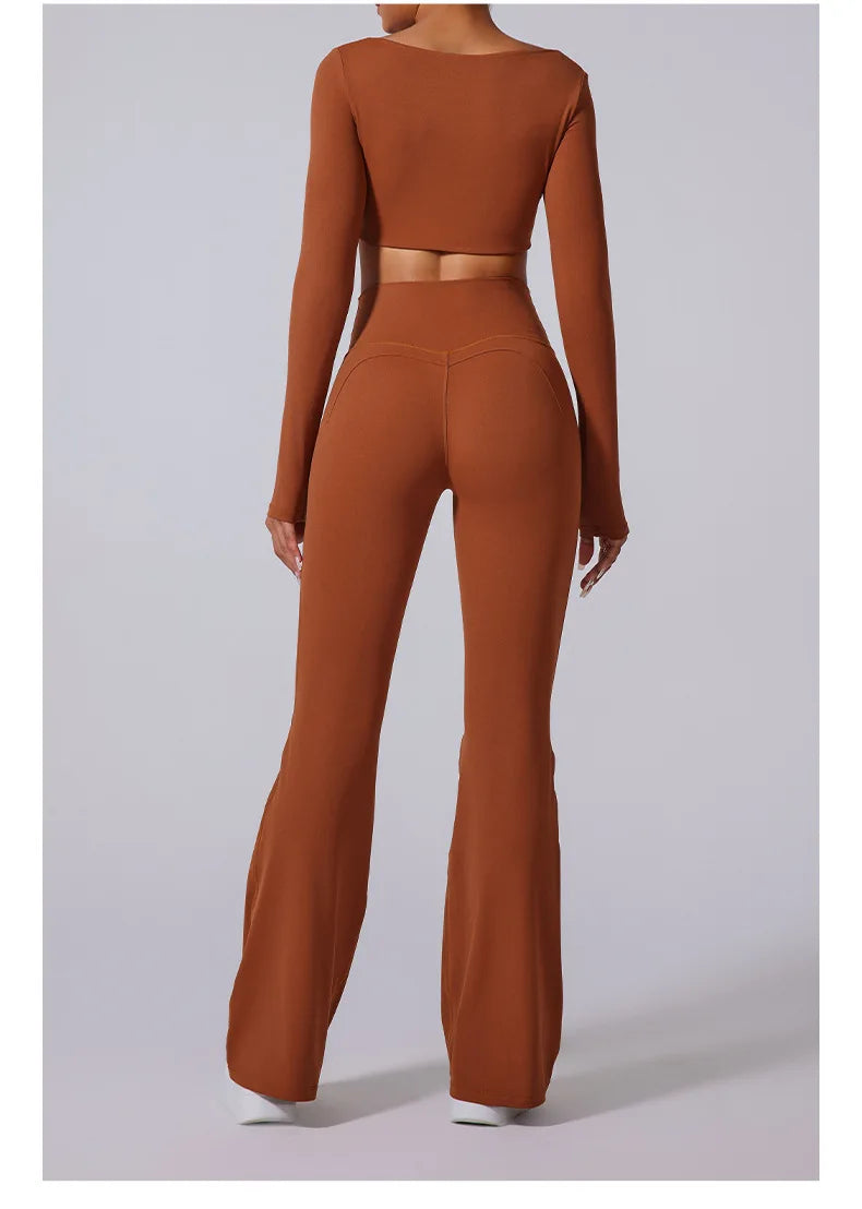 Women’s High Waist Flared Leggings