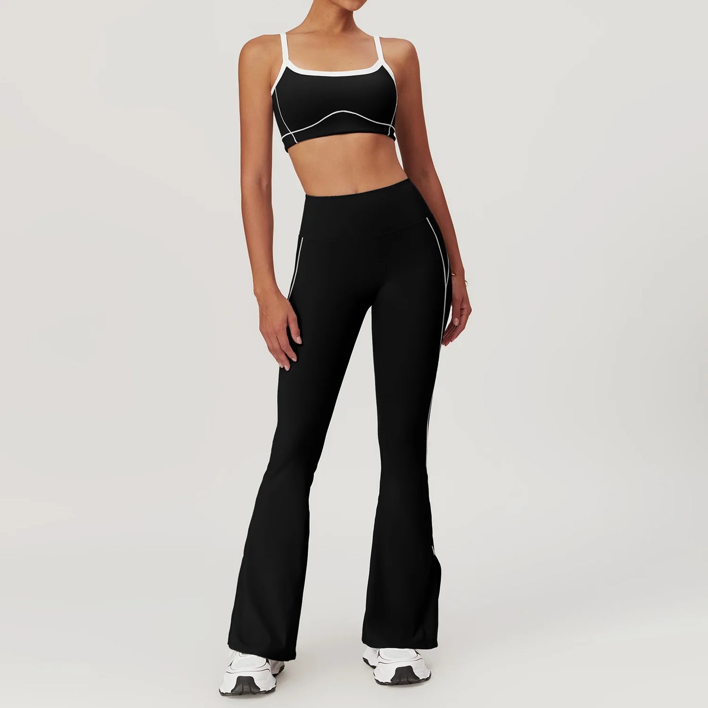Women’s Yoga Set – Sports Bra, Leggings, Flare Pants & Shorts