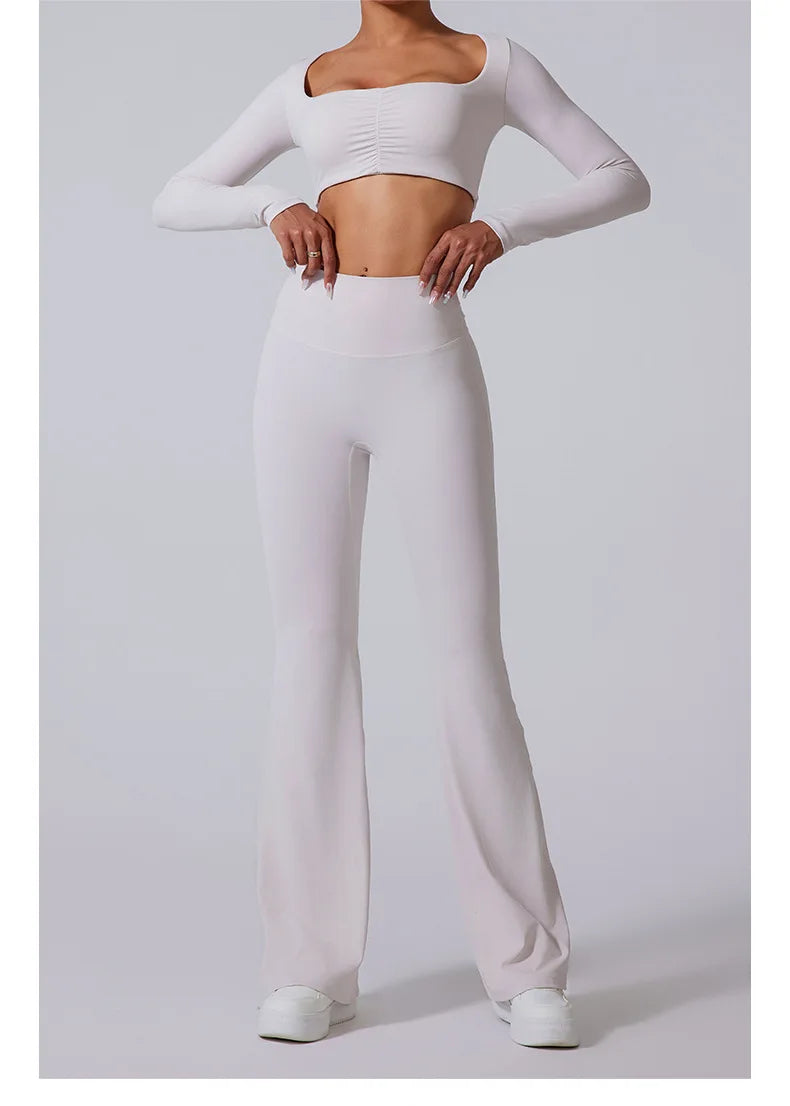 Women’s High Waist Flared Leggings