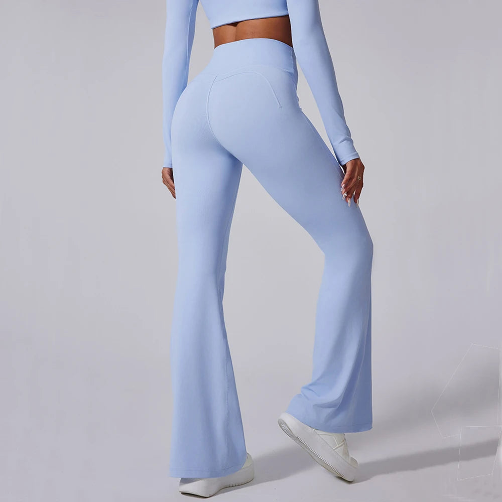Women’s High Waist Flared Leggings