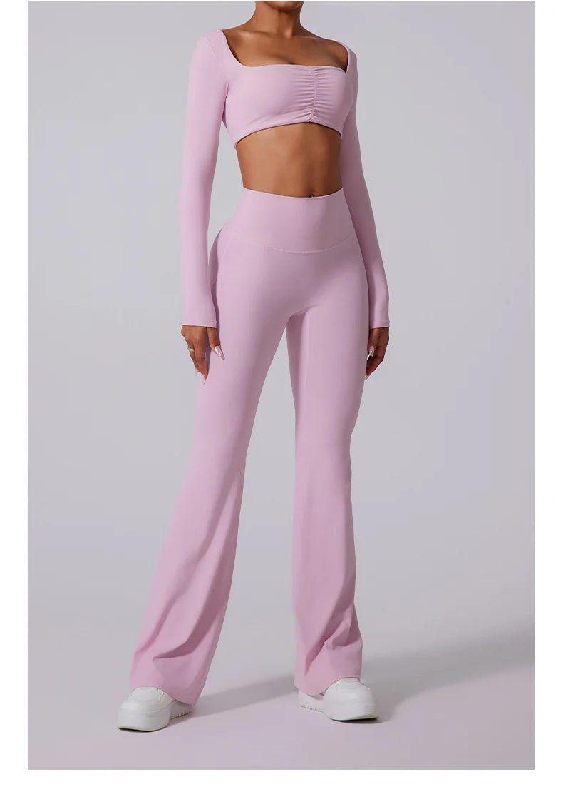Women’s High Waist Flared Leggings