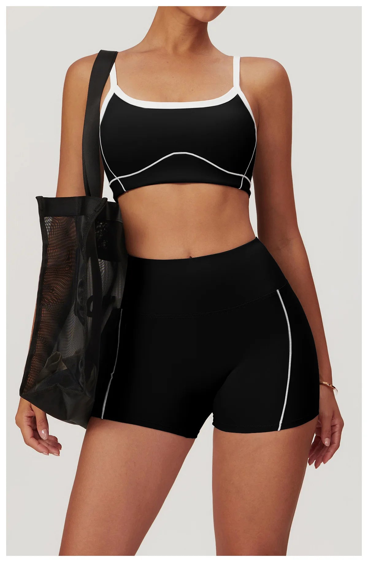 Women’s Yoga Set – Sports Bra, Leggings, Flare Pants & Shorts