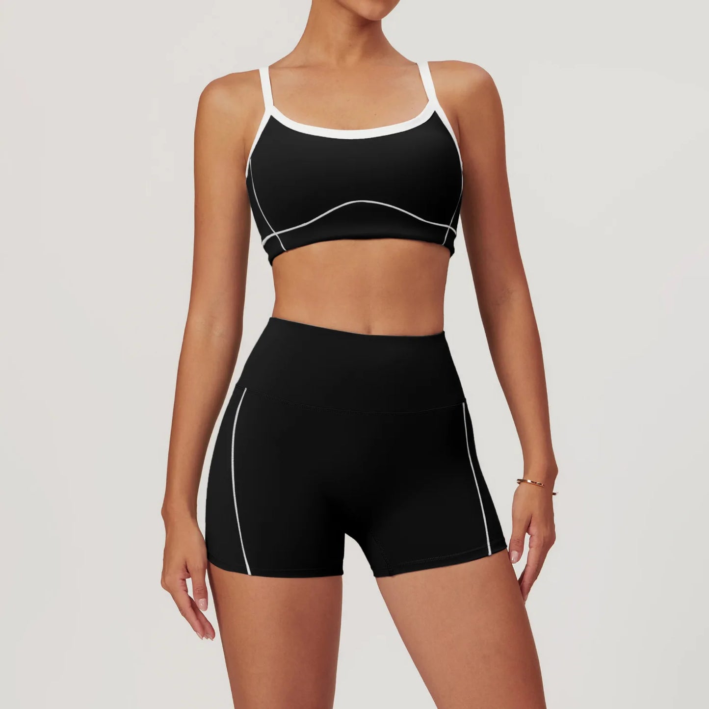 Women’s Yoga Set – Sports Bra, Leggings, Flare Pants & Shorts