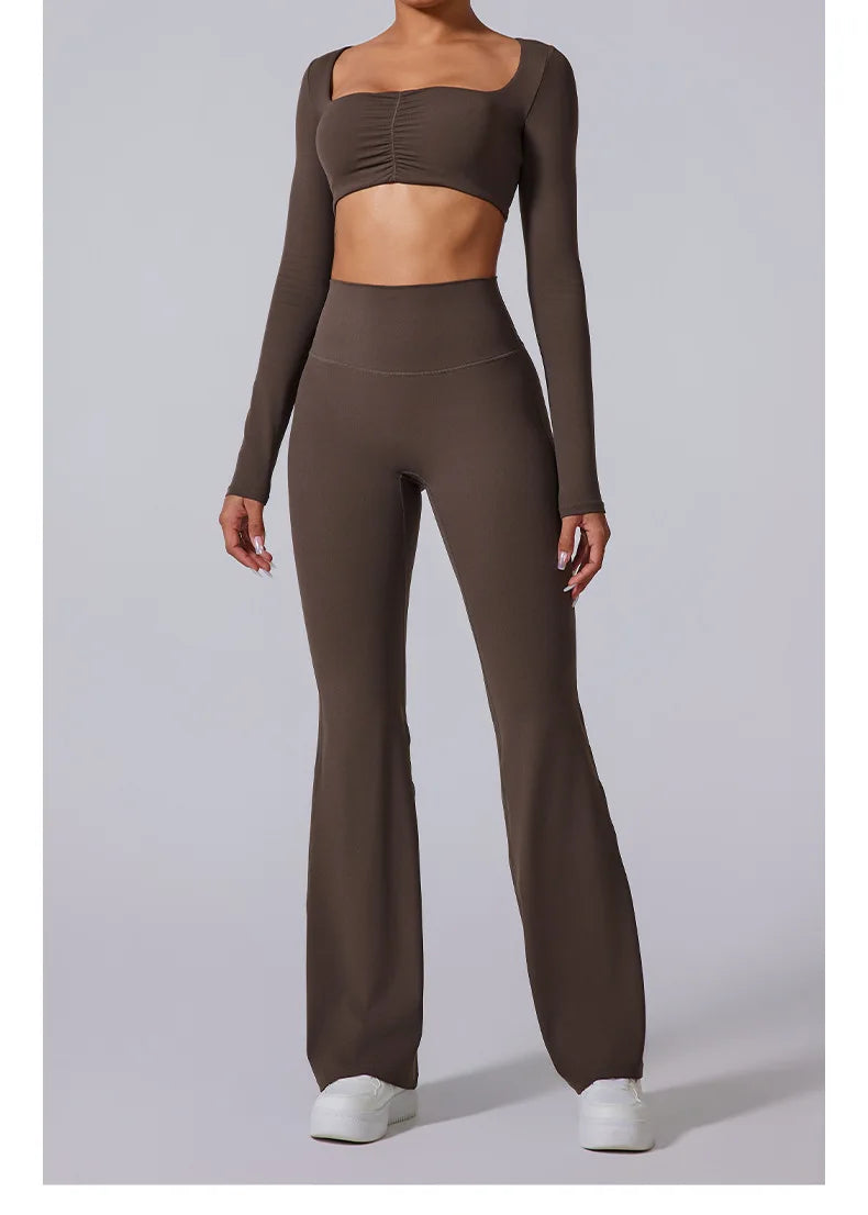 Women’s High Waist Flared Leggings