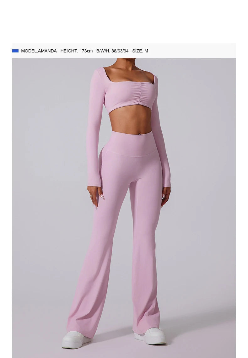 Women’s High Waist Flared Leggings