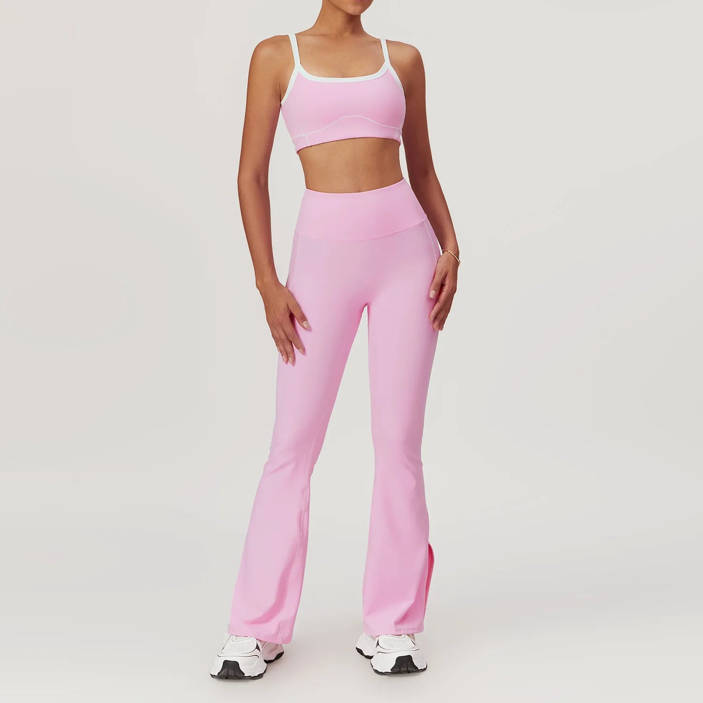 Women’s Yoga Set – Sports Bra, Leggings, Flare Pants & Shorts