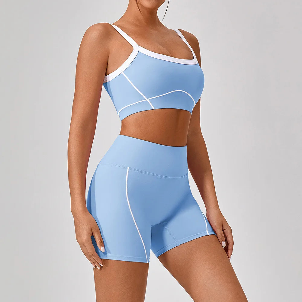 Women’s Yoga Set – Sports Bra, Leggings, Flare Pants & Shorts