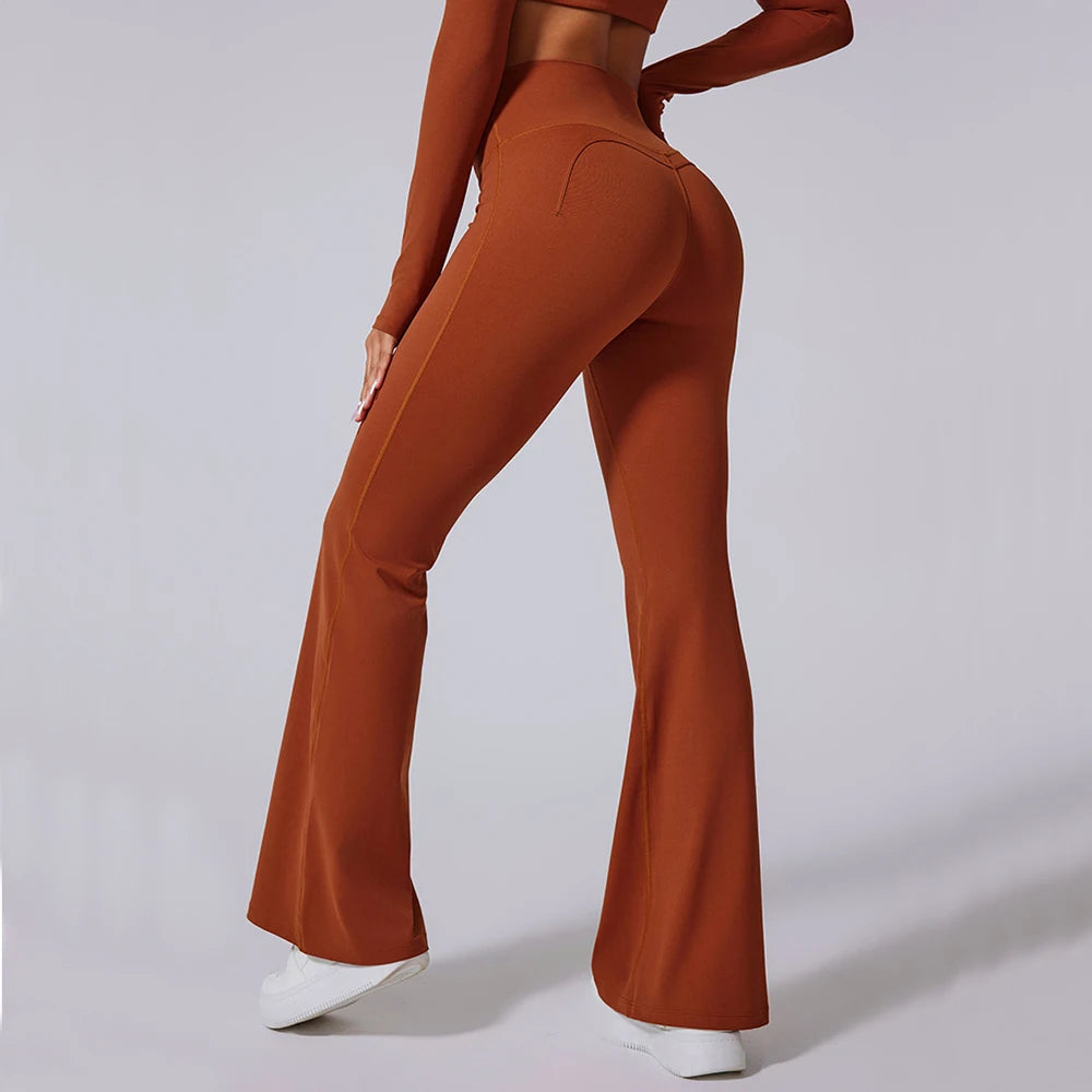 Women’s High Waist Flared Leggings