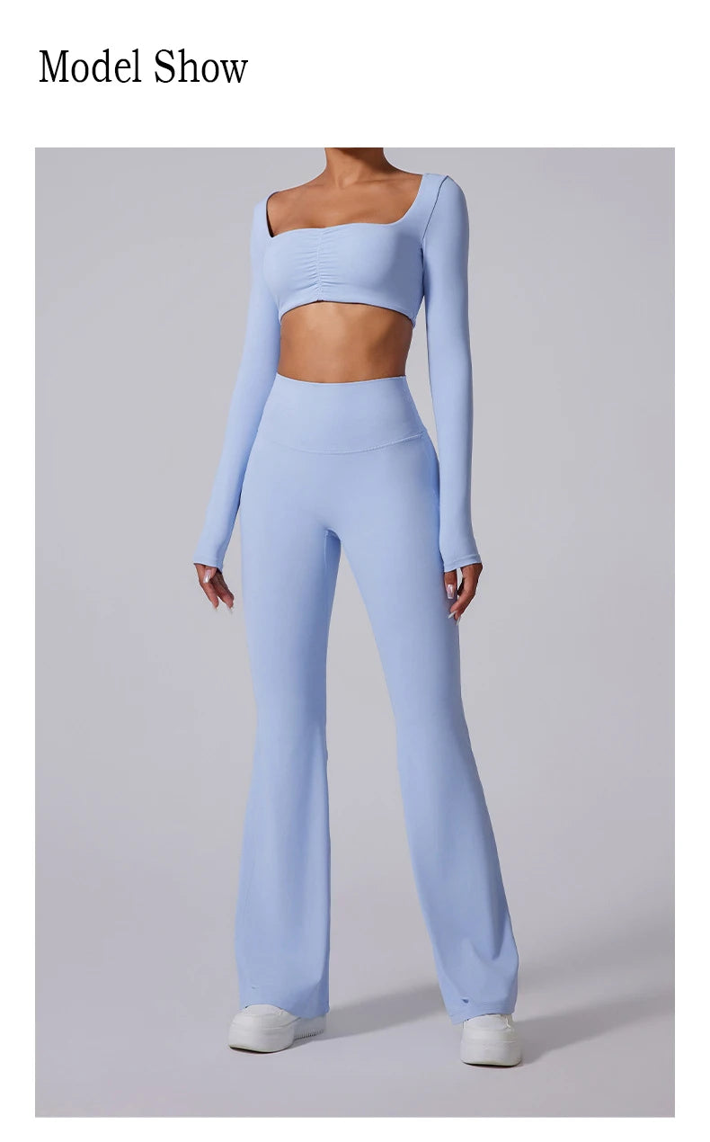 Women’s High Waist Flared Leggings