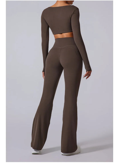 Women’s High Waist Flared Leggings