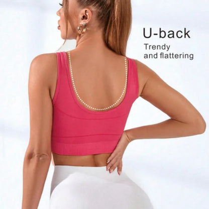 Sports Bra Fitness Vest - Pink