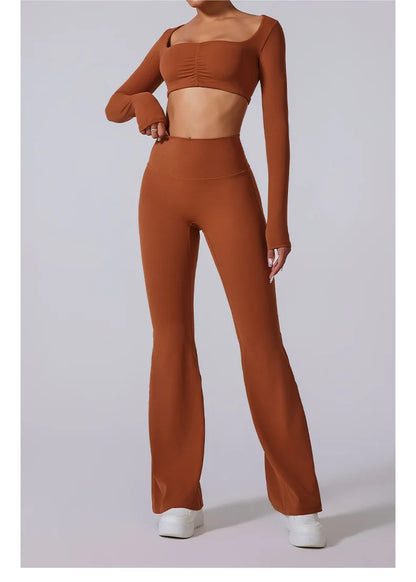 Women’s High Waist Flared Leggings