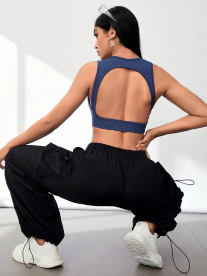 Deep V Glow Yoga Bra