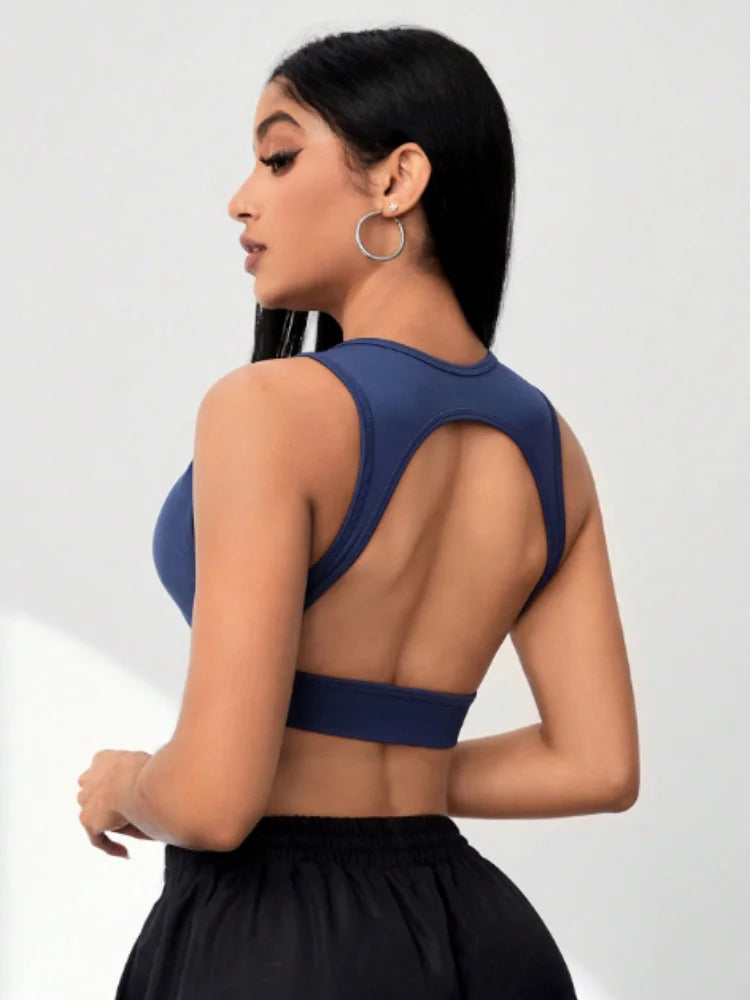 Deep V Glow Yoga Bra