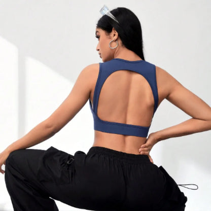 Deep V Glow Yoga Bra