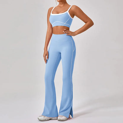 Women’s Yoga Set – Sports Bra, Leggings, Flare Pants & Shorts