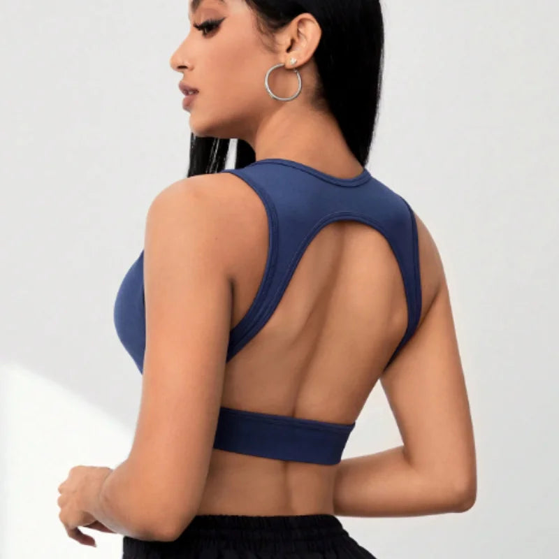 Deep V Glow Yoga Bra