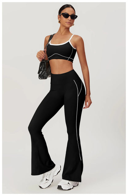Women’s Yoga Set – Sports Bra, Leggings, Flare Pants & Shorts