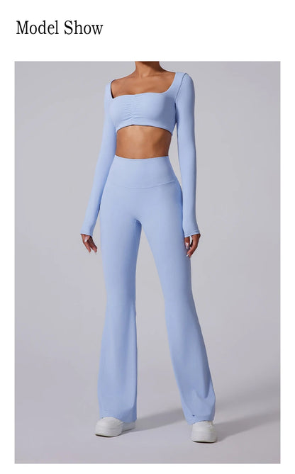 Women’s High Waist Flared Leggings